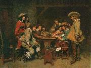 Jean-Louis-Ernest Meissonier A Game of Piquet, oil painting reproduction